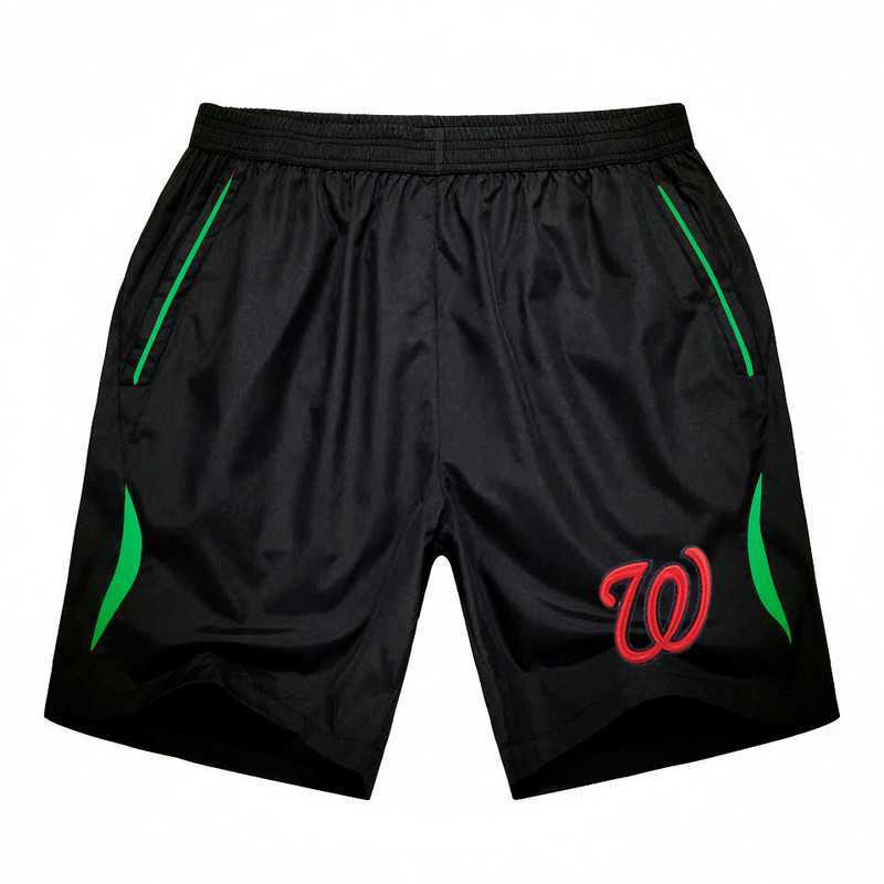 Men's Washington Nationals Black Green Stripe MLB Shorts,We sell and wholesale Men's Washington Nationals Black Green Stripe MLB Shorts on line form chian!